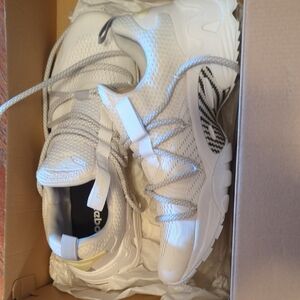 Reebok White and Black Athletic Shoes